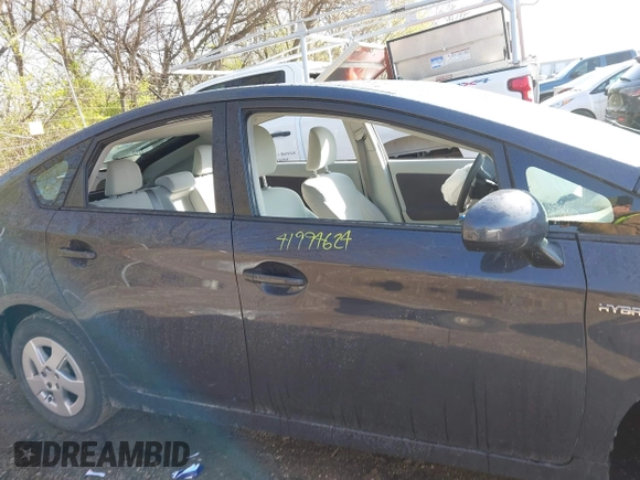 2011 Toyota Prius I with VIN JTDKN3DU4B1377629, listed as a IAAI auction lot 41994624 with 120,950 mi miles and . Bid and sale history available at DreamBid. Image 14.