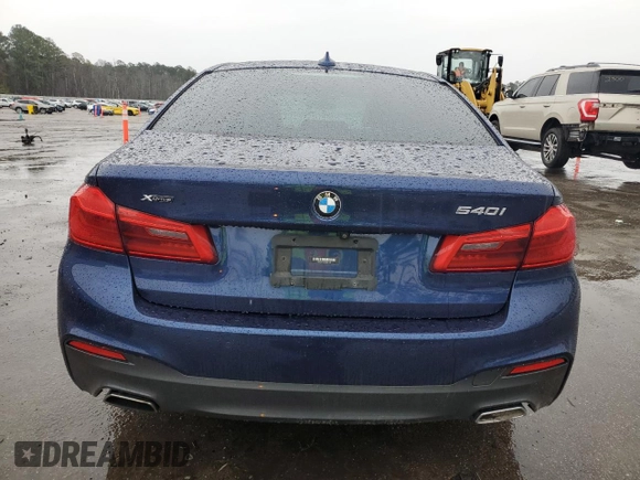 2019 BMW 5 Series 540i xDrive with VIN WBAJE7C56KWW17843, listed as a Copart auction lot 41979375 with Not Provided miles and Salvage Title. Bid and sale history available at DreamBid. Image 6.