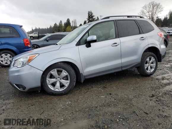 2014 Subaru Forester Premium with VIN JF2SJAEC7EH414658, listed as a Copart auction lot 52353795 with 99,245 mi miles and Salvage Title. Bid and sale history available at DreamBid. Image 1.