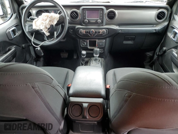 2021 Jeep Gladiator Sport S с VIN 1C6HJTAG1ML599287, выставлен на аукционе Copart как лот 71597864 с пробегом 23 186 миль миль и Списание • Salvage title. История ставок и продаж доступна на DreamBid. Изображение 8.