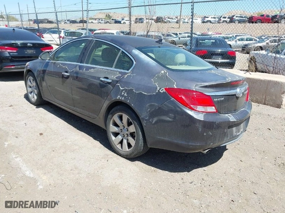 2013 Buick Regal Turbo Premium 1 with VIN 2G4GS5EV4D9126072, listed as a IAAI auction lot 41979945 with 91,660 mi miles. Bid and sale history available at carsss.com. Image 3.