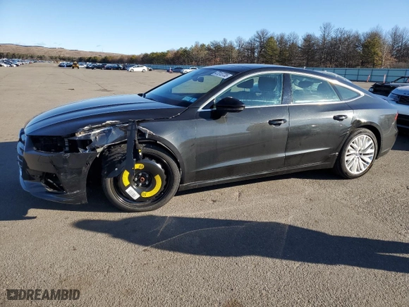 2020 Audi A7 Premium Plus with VIN WAUR2AF28LN007153, listed as a Copart auction lot 47013735 with 32,827 mi miles and Salvage Title. Bid and sale history available at carsss.com. Image 1.