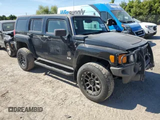 2007 Hummer H3 SUV with VIN 5GTDN13E978156672, listed as a Copart auction lot 71474844 with 191,547 mi miles and Salvage Title. Bid and sale history available at carsss.com. Image 4.