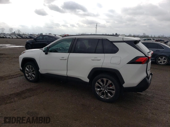 2019 Toyota RAV4 with VIN 2T3R1RFV7KW042451, listed as a Copart auction lot 54621815 with 155,183 mi miles and Salvage title. Bid and sale history available at DreamBid. Image 2.