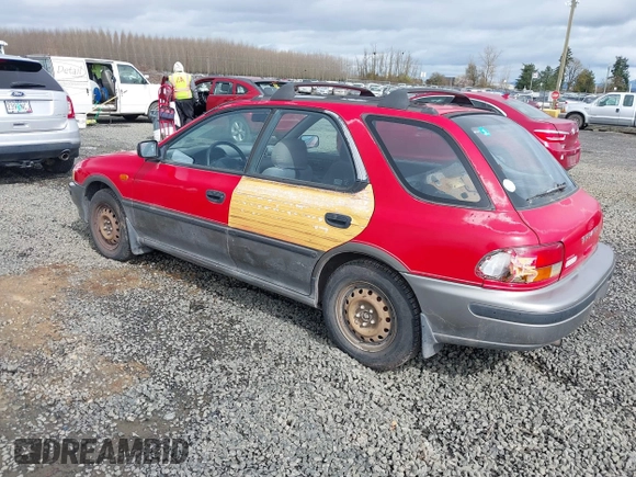 1995 Subaru Impreza with VIN JF1GF6558SH814122, listed as a IAAI auction lot 41787655 with 247,202 mi miles and . Bid and sale history available at DreamBid. Image 3.
