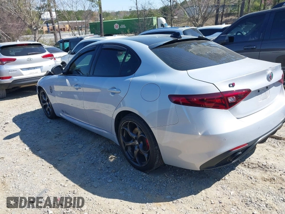 2021 Alfa Romeo Giulia Ti Sport with VIN ZARFAMBN1M7641345, listed as a IAAI auction lot 41856804 with 55,138 mi miles and . Bid and sale history available at DreamBid. Image 3.