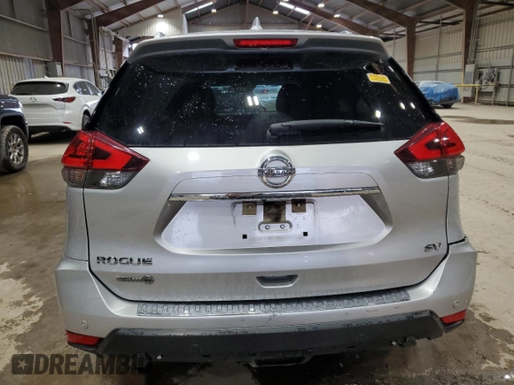 2020 Nissan Rogue SV with VIN JN8AT2MT4LW034721, listed as a Copart auction lot 57186515 with 91,686 mi miles and Salvage title. Bid and sale history available at DreamBid. Image 6.