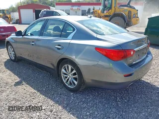 2014 Infiniti Q50 Premium with VIN JN1BV7AR4EM700333, listed as a IAAI auction lot 42109470 with 91,408 mi miles. Bid and sale history available at carsss.com. Image 3.
