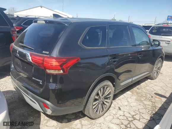 2019 Mitsubishi Outlander ES with VIN JA4AZ3A32KZ042876, listed as a Copart auction lot 46366855 with 0 mi miles and Salvage Title. Bid and sale history available at carsss.com. Image 3.