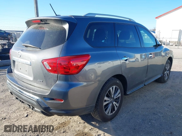 2017 Nissan Pathfinder SL with VIN 5N1DR2MMXHC906193, listed as a IAAI auction lot 41888171 with 113,524 mi miles. Bid and sale history available at carsss.com. Image 4.