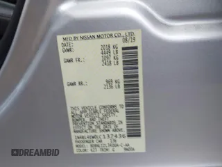 2020 Nissan Altima 2.5 SL with VIN 1N4BL4EW0LC137436, listed as a IAAI auction lot 41541138 with 76,193 mi miles. Bid and sale history available at carsss.com. Image 9.