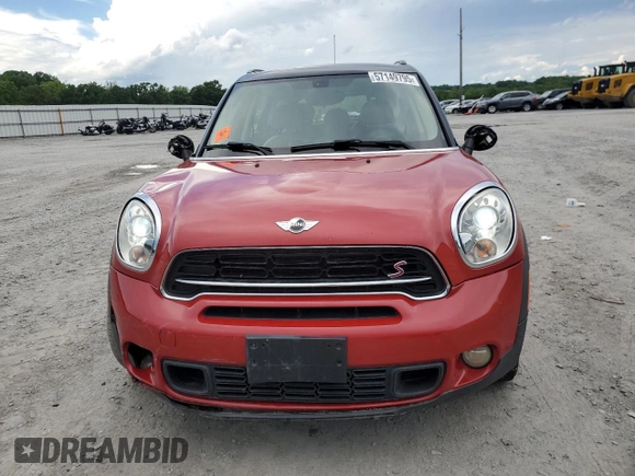 2015 MINI Countryman S with VIN WMWZC5C53FWP43564, listed as a Copart auction lot 57149795 with 155,806 mi miles and Salvage title. Bid and sale history available at DreamBid. Image 5.