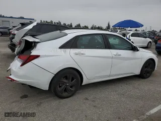 2021 Hyundai Elantra SEL with VIN 5NPLM4AG9MH044995, listed as a Copart auction lot 50338935 with 57,775 mi miles and Salvage Title. Bid and sale history available at carsss.com. Image 3.