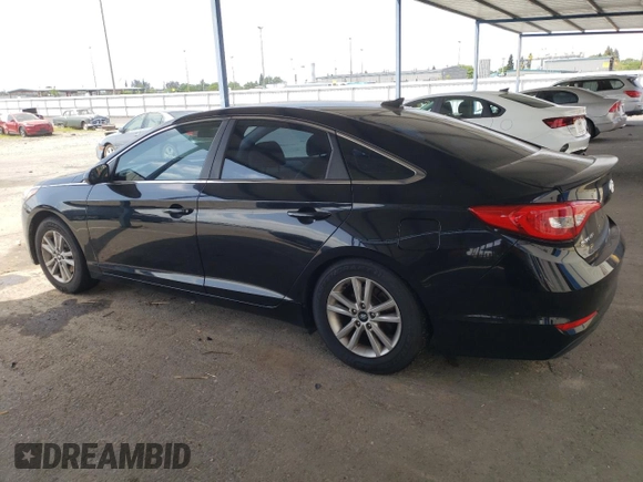 2015 Hyundai Sonata 2.4L SE with VIN 5NPE24AF4FH217346, listed as a Copart auction lot 53923845 with 104,000 mi miles and Salvage Title. Bid and sale history available at carsss.com. Image 2.