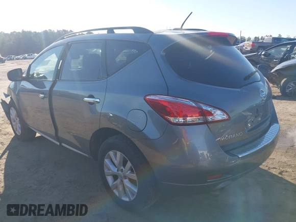 2013 Nissan Murano LE with VIN JN8AZ1MU7DW213516, listed as a IAAI auction lot 41596749 with 171,073 mi miles and . Bid and sale history available at carsss.com. Image 3.