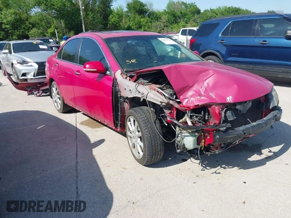 2007 Acura TSX with VIN JH4CL96847C017624, listed as a IAAI auction lot 42004715 with 180,411 mi miles. Bid and sale history available at carsss.com. Image 1.