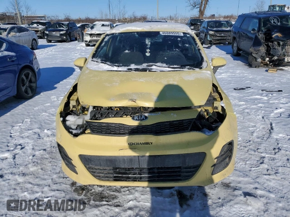 2016 Kia Rio LX with VIN KNADM5A30G6562206, listed as a Copart auction lot 46889555 with 97,729 mi miles and Salvage Title. Bid and sale history available at carsss.com. Image 5.