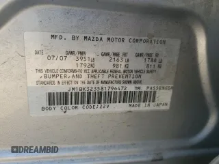 2008 Mazda 3 s GT *Ltd Avail* with VIN JM1BK323581796472, listed as a Copart auction lot 83654454 with 100,885 mi miles and Salvage Title. Bid and sale history available at carsss.com. Image 14.