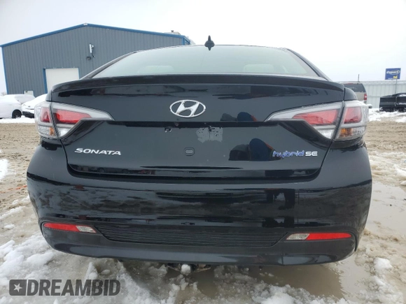 2016 Hyundai Sonata Hybrid SE with VIN KMHE24L10GA037187, listed as a Copart auction lot 46447213 with 101,432 mi miles. Bid and sale history available at carsss.com. Image 6.