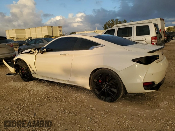 2020 Infiniti Q60 Red Sport 400 with VIN JN1FV7EL6LM460268, listed as a Copart auction lot 85434634 with 19,046 mi miles and Clean title. Bid and sale history available at DreamBid. Image 2.