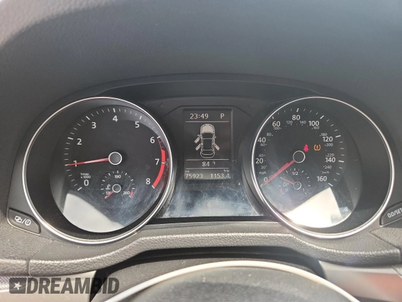 2016 Volkswagen Passat S with VIN 1VWAS7A32GC033149, listed as a Copart auction lot 59406895 with 75,923 mi miles and Salvage title. Bid and sale history available at DreamBid. Image 9.