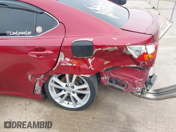 2006 Lexus IS 250 with VIN JTHBK262062006786, listed as a IAAI auction lot 41413517 with 157,788 mi miles and . Bid and sale history available at DreamBid. Image 22.