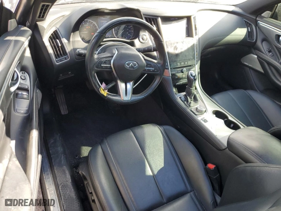 2018 Infiniti Q60 3.0t LUXE with VIN JN1EV7EKXJM342403, listed as a Copart auction lot 47301525 with 116,181 mi miles and Salvage Title. Bid and sale history available at carsss.com. Image 8.