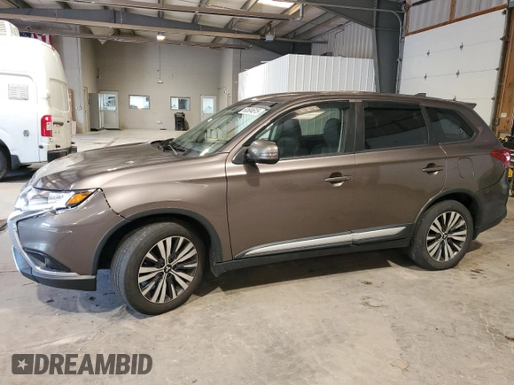 2019 Mitsubishi Outlander SE with VIN JA4AD3A39KZ010618, listed as a Copart auction lot 60504615 with 102,767 mi miles and Salvage title. Bid and sale history available at DreamBid. Image 1.