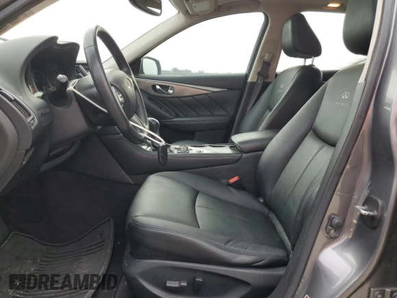 2014 Infiniti Q50 Sport with VIN JN1BV7AP2EM673700, listed as a Copart auction lot 47600985 with 136,475 mi miles and Salvage Title. Bid and sale history available at DreamBid. Image 7.
