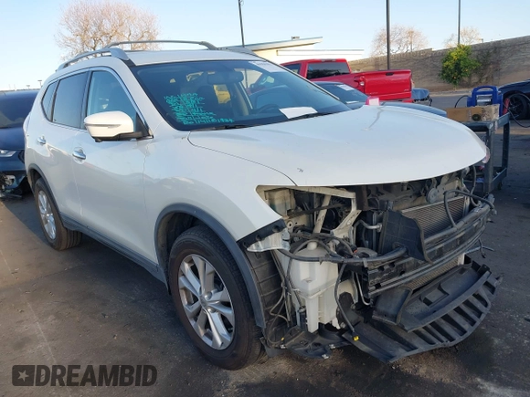 2015 Nissan Rogue SL with VIN 5N1AT2MV0FC839503, listed as a IAAI auction lot 41969452 with 113,415 mi miles and . Bid and sale history available at DreamBid. Image 1.