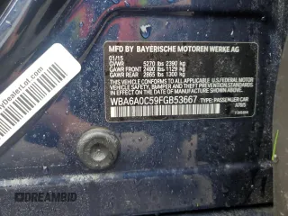 2015 BMW 6 Series 640i with VIN WBA6A0C59FGB53667, listed as a Copart auction lot 74034834 with Not Provided miles and Salvage Title. Bid and sale history available at DreamBid. Image 14.