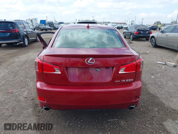 2012 Lexus IS 250 with VIN JTHCF5C29C5060225, listed as a IAAI auction lot 41494116 with 100,208 mi miles and . Bid and sale history available at DreamBid. Image 16.