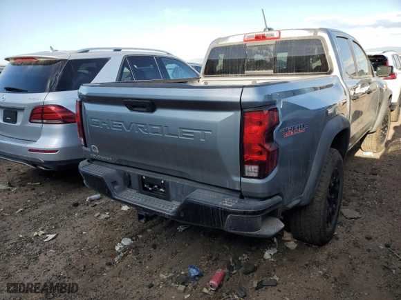 2024 Chevrolet Colorado 4WD Trail Boss with VIN 1GCPTEEK6R1156578, listed as a Copart auction lot 49397985 with 7,985 mi miles and Salvage Title. Bid and sale history available at carsss.com. Image 3.