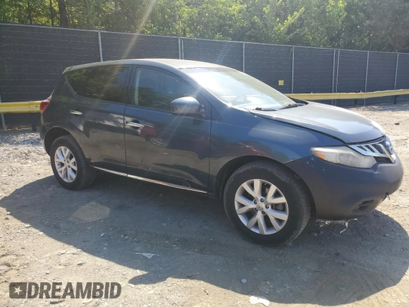 2014 Nissan Murano S with VIN JN8AZ1MW5EW519035, listed as a Copart auction lot 54246825 with 153,000 mi miles and Clean Title. Bid and sale history available at DreamBid. Image 4.