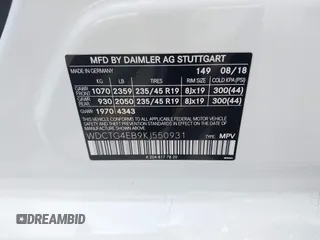 2019 Mercedes-Benz GLA 250 z VIN WDCTG4EB9KJ550931, wystawiony jako IAAI lot #42223075 z przebiegiem 86 012 mil mil oraz . Historia ofert i sprzedaży dostępna na DreamBid. Obrazek 9.