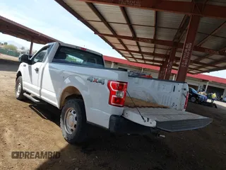 2018 Ford F-150 XL with VIN 1FTMF1E55JKD44181, listed as a IAAI auction lot 41626901 with 217,486 mi miles and . Bid and sale history available at DreamBid. Image 3.