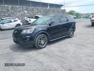 2019 Ford Explorer Sport with VIN 1FM5K8GT9KGA10143, listed as a IAAI auction lot 41935836 with 62,531 mi miles and . Bid and sale history available at DreamBid. Image 2.