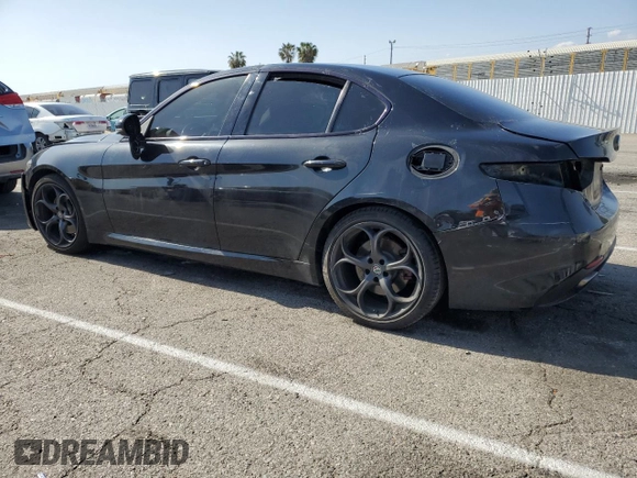 2018 Alfa Romeo Giulia Ti Sport with VIN ZARFAECN0J7591456, listed as a Copart auction lot 51618733 with 0 mi miles. Bid and sale history available at carsss.com. Image 2.