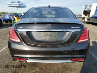 2016 Mercedes-Benz S-Class AMG S 63 with VIN WDDUG7JB4GA242581, listed as a Copart auction lot 75032044 with 77,302 mi miles and Salvage Title. Bid and sale history available at carsss.com. Image 6.