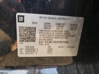 2019 Cadillac Escalade ESV Premium Luxury z VIN 1GYS3JKJ7KR357065, wystawiony jako Copart lot #78227034 z przebiegiem 138 296 mil mil oraz Szkoda całkowita • Salvage title. Historia ofert i sprzedaży dostępna na DreamBid. Obrazek 16.