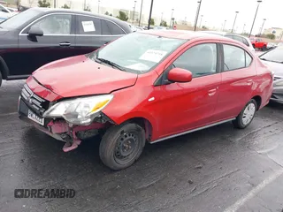 2021 Mitsubishi Mirage G4 ES with VIN ML32FUFJ9MHF01240, listed as a IAAI auction lot 41579718 with 86,616 mi miles. Bid and sale history available at carsss.com. Image 2.