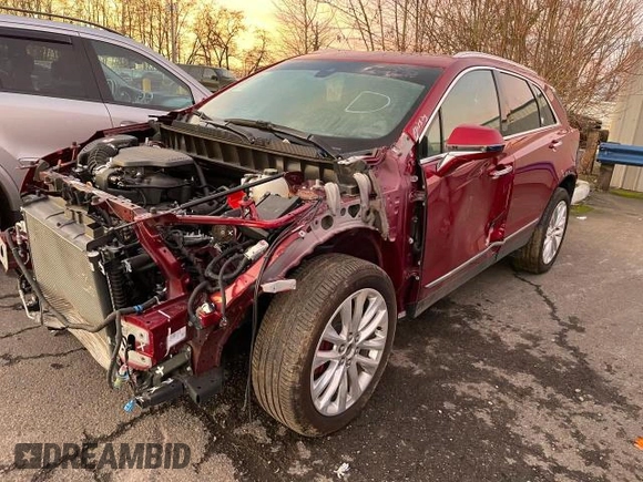 2019 Cadillac XT5 Premium Luxury AWD with VIN 1GYKNFRS2KZ251595, listed as a Copart auction lot 85396024 with 23,925 mi miles and Salvage title. Bid and sale history available at DreamBid. Image 2.