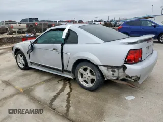 2002 Ford Mustang Standard with VIN 1FAFP40452F129857, listed as a Copart auction lot 45167465 with 0 mi miles and Salvage Title. Bid and sale history available at carsss.com. Image 2.