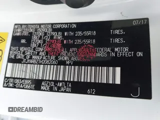 2017 Lexus NX with VIN JTJYARBZ1H2082060, listed as a IAAI auction lot 41129269 with 64,815 mi miles. Bid and sale history available at carsss.com. Image 9.