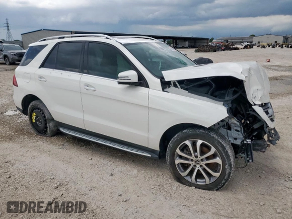 2017 Mercedes-Benz GLE 350 with VIN 4JGDA5JB9HA918276, listed as a Copart auction lot 63772075 with Not provided miles and Clean title. Bid and sale history available at DreamBid. Image 4.
