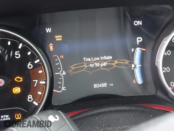 2019 Jeep Compass Trailhawk с VIN 3C4NJDDB5KT671630, выставлен на аукционе IAAI как лот 41907634 с пробегом 80 488 миль миль и . История ставок и продаж доступна на DreamBid. Изображение 7.
