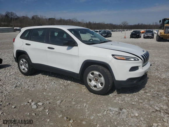 2014 Jeep Cherokee Sport with VIN 1C4PJMAB9EW301387, listed as a Copart auction lot 48800365 with 103,138 mi miles and Clean Title. Bid and sale history available at carsss.com. Image 4.