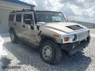 2003 Hummer H2 with VIN 5GRGN23U83H124614, listed as a Copart auction lot 50595255 with 121,356 mi miles and Salvage Title. Bid and sale history available at carsss.com. Image 4.