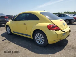2015 Volkswagen Beetle Fleet Edition with VIN 3VWF17AT9FM635908, listed as a Copart auction lot 62085845 with 78,056 mi miles and Salvage title. Bid and sale history available at DreamBid. Image 2.