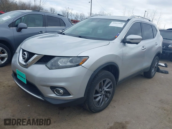 2016 Nissan Rogue SL with VIN 5N1AT2MV6GC837577, listed as a IAAI auction lot 41812440 with 108,187 mi miles and . Bid and sale history available at DreamBid. Image 18.